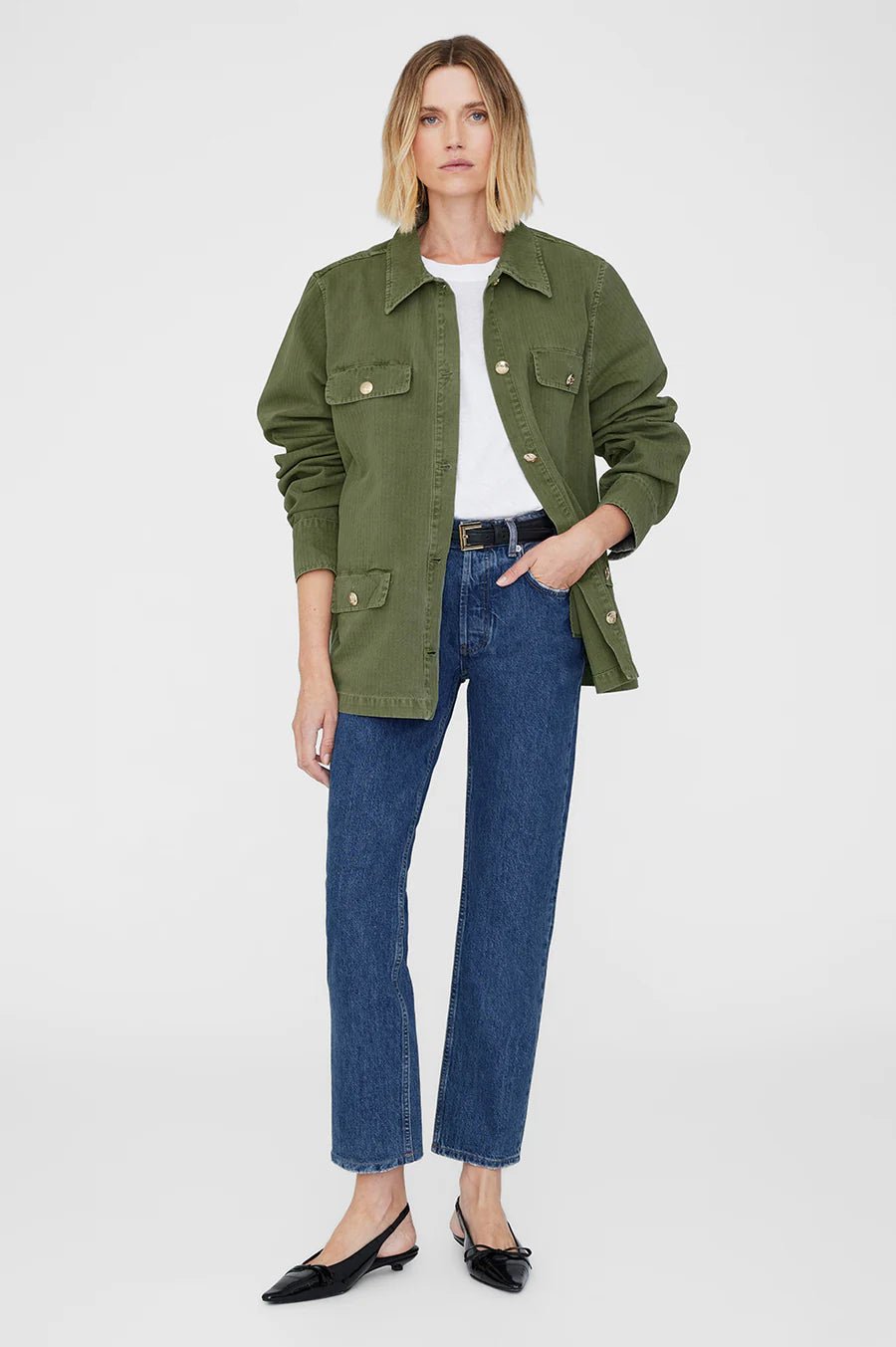 Anine Bing Corey Jacket Army Green - Den Lille Ida - Anine Bing