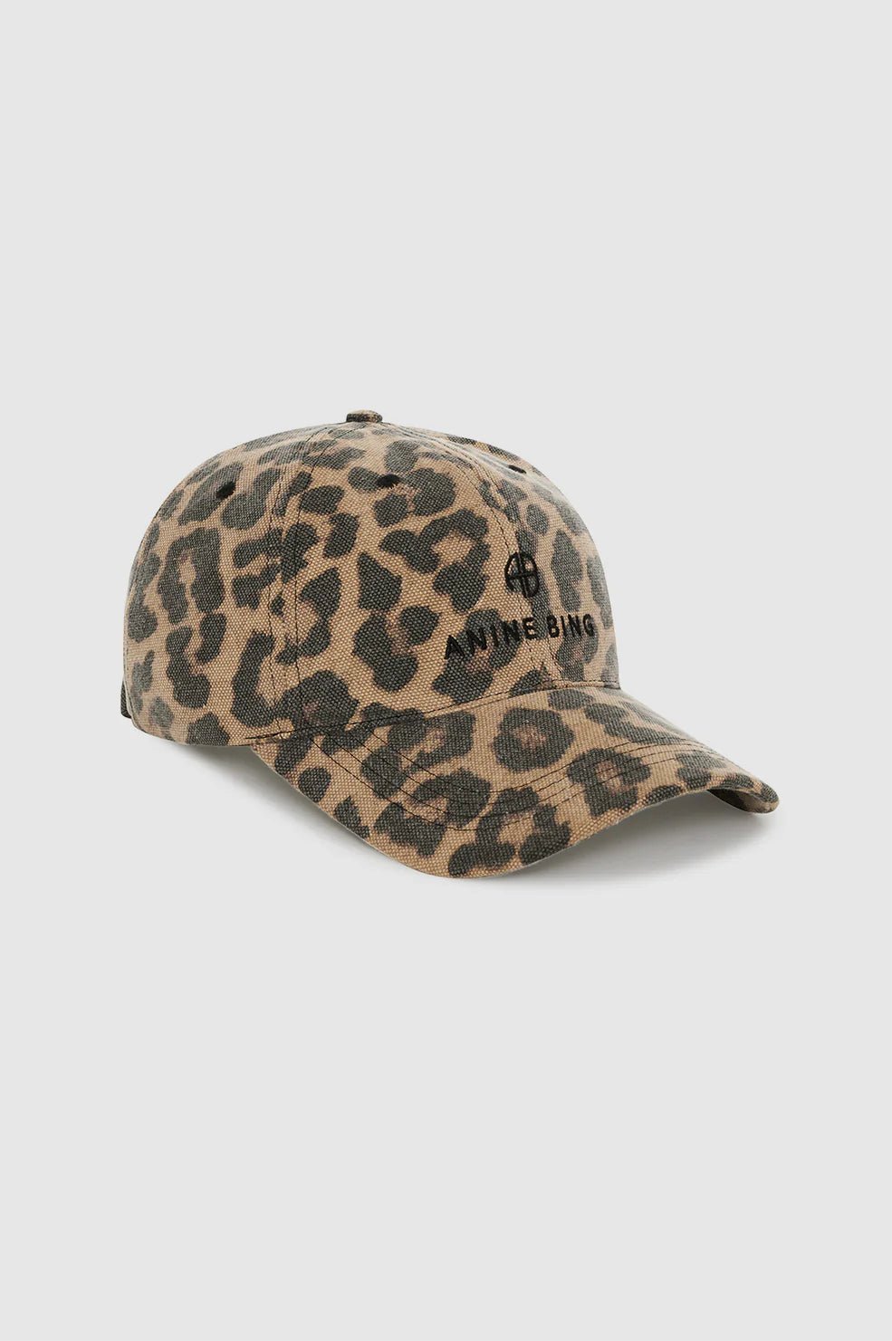 Anine Bing Jeremy Baseball Cap Black and Brown Leopard - Den Lille Ida - Anine Bing