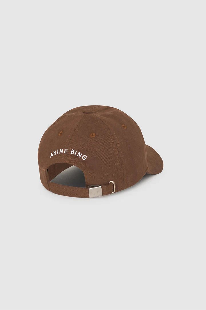 Anine Bing Jeremy Baseball Cap Dark Camel - Den Lille Ida - Anine Bing