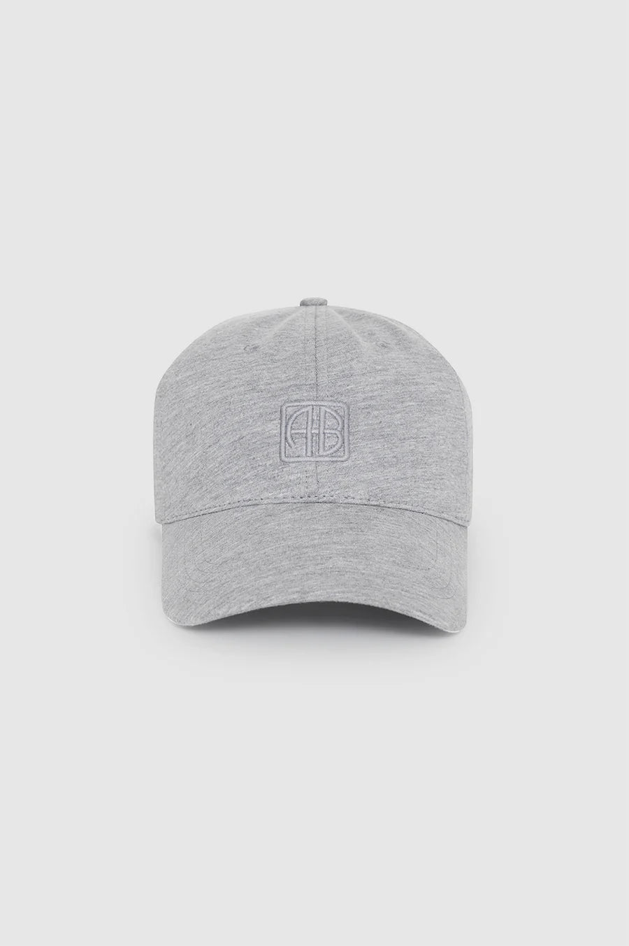 Anine Bing Jeremy Baseball Cap Framed Monogram Heather Grey - Den Lille Ida - Anine Bing