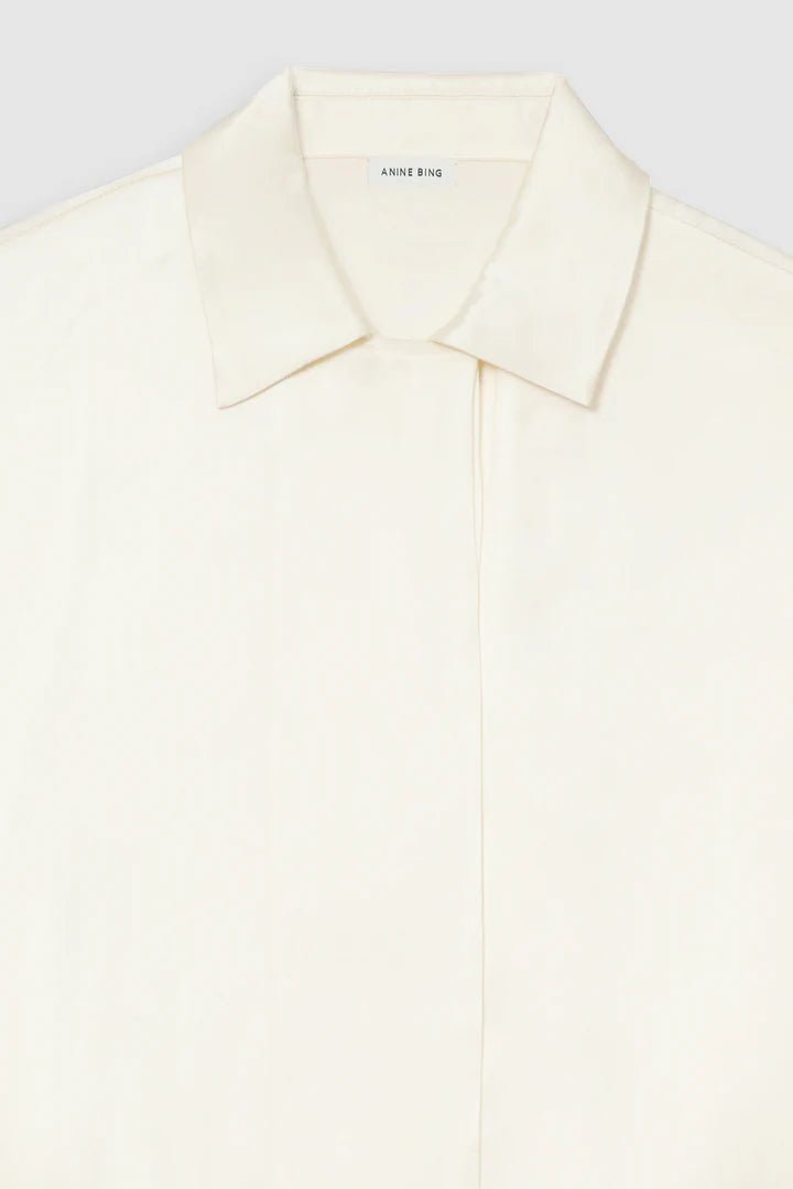 Anine Bing Julia Shirt Ivory - Den Lille Ida - Anine Bing