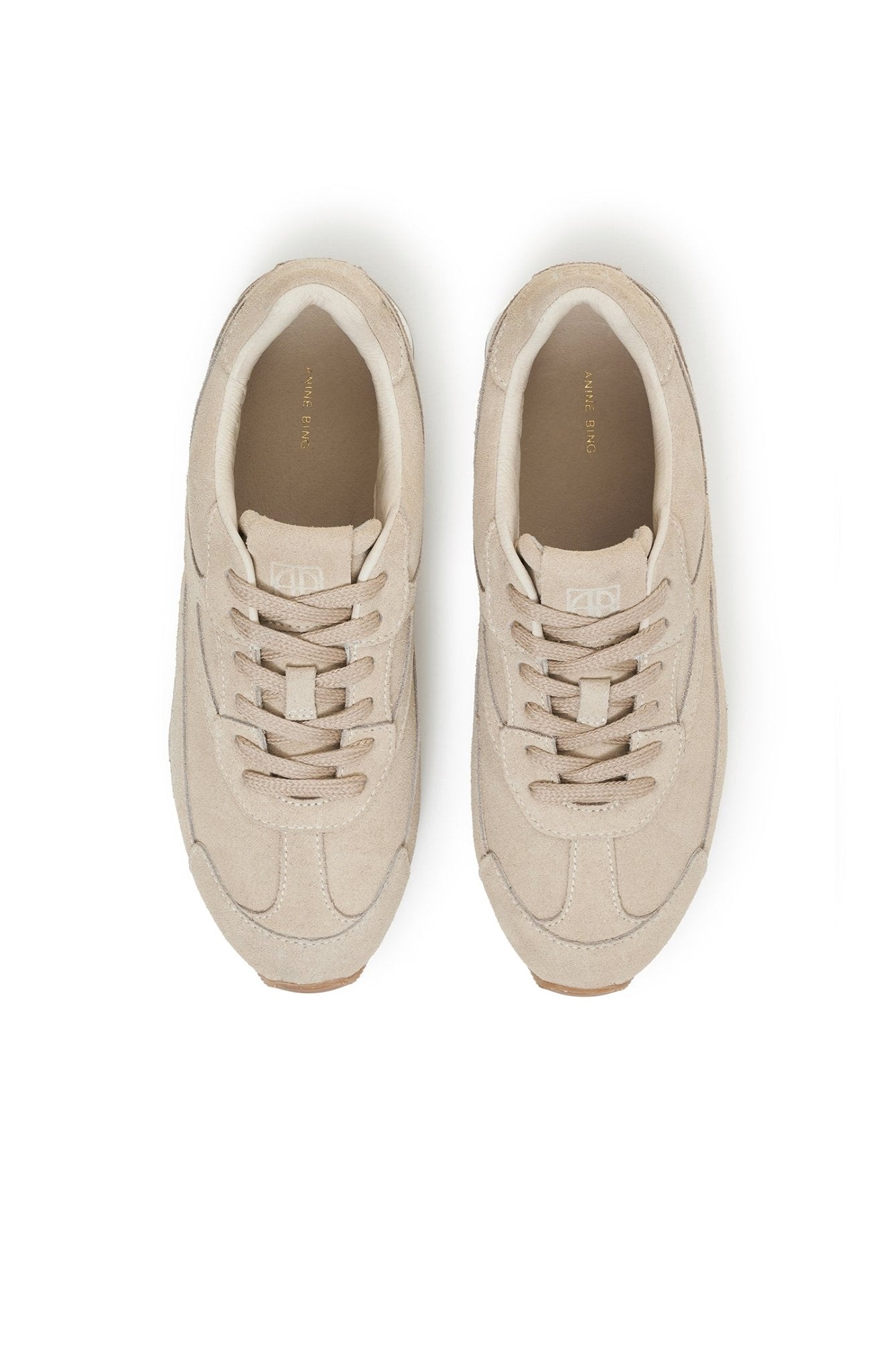 Anine Bing Juno Sneakers Sand Suede - Den Lille Ida - Anine Bing