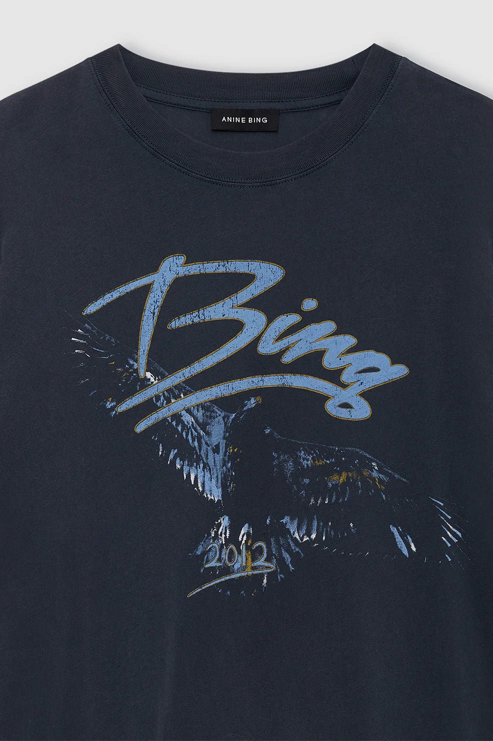 Anine Bing Kent Tee Eagle Vintage Black - Den Lille Ida - Anine Bing