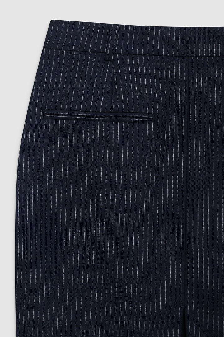 Anine Bing Kora Skirt Navy Pinstripe - Den Lille Ida - Anine Bing