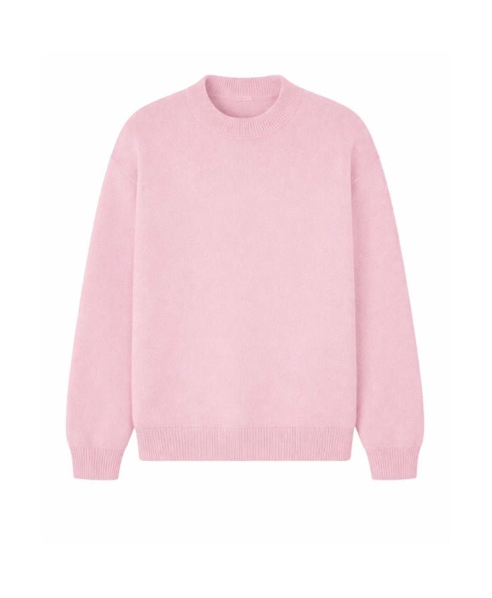 Anine Bing Lee Crew Neck Cashmere Sweater Powder Pink - Den Lille Ida - Anine Bing