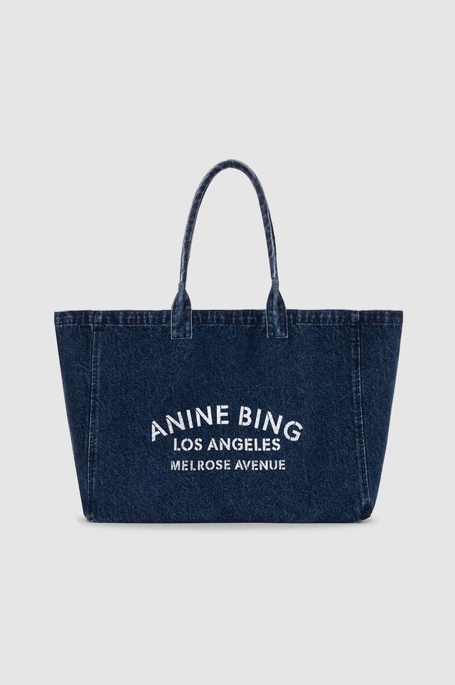 Anine Bing Leo Denim Tote Ink Blue - Den Lille Ida - Anine Bing