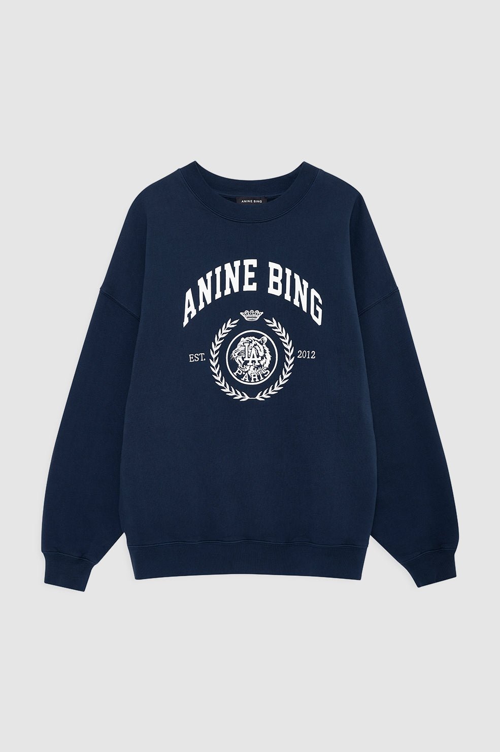 Anine Bing Miles Sweatshirt Collegiate Dark Navy - Den Lille Ida - Anine Bing