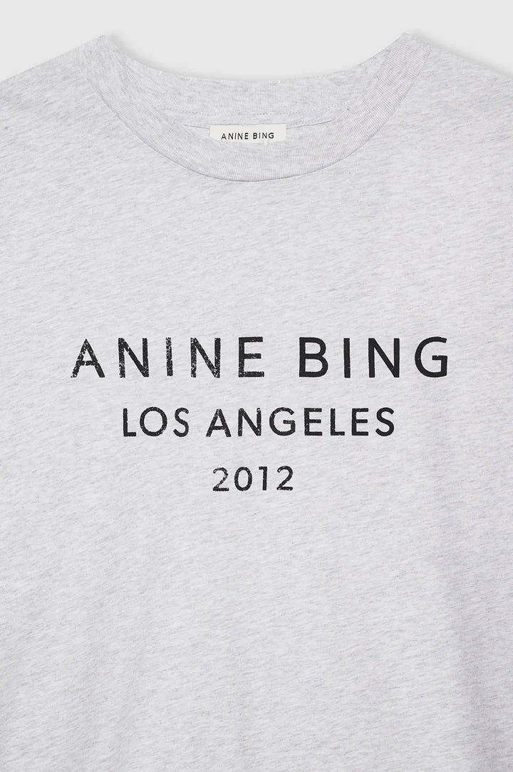 Anine Bing Myers Tee Heather Grey - Den Lille Ida - Anine Bing