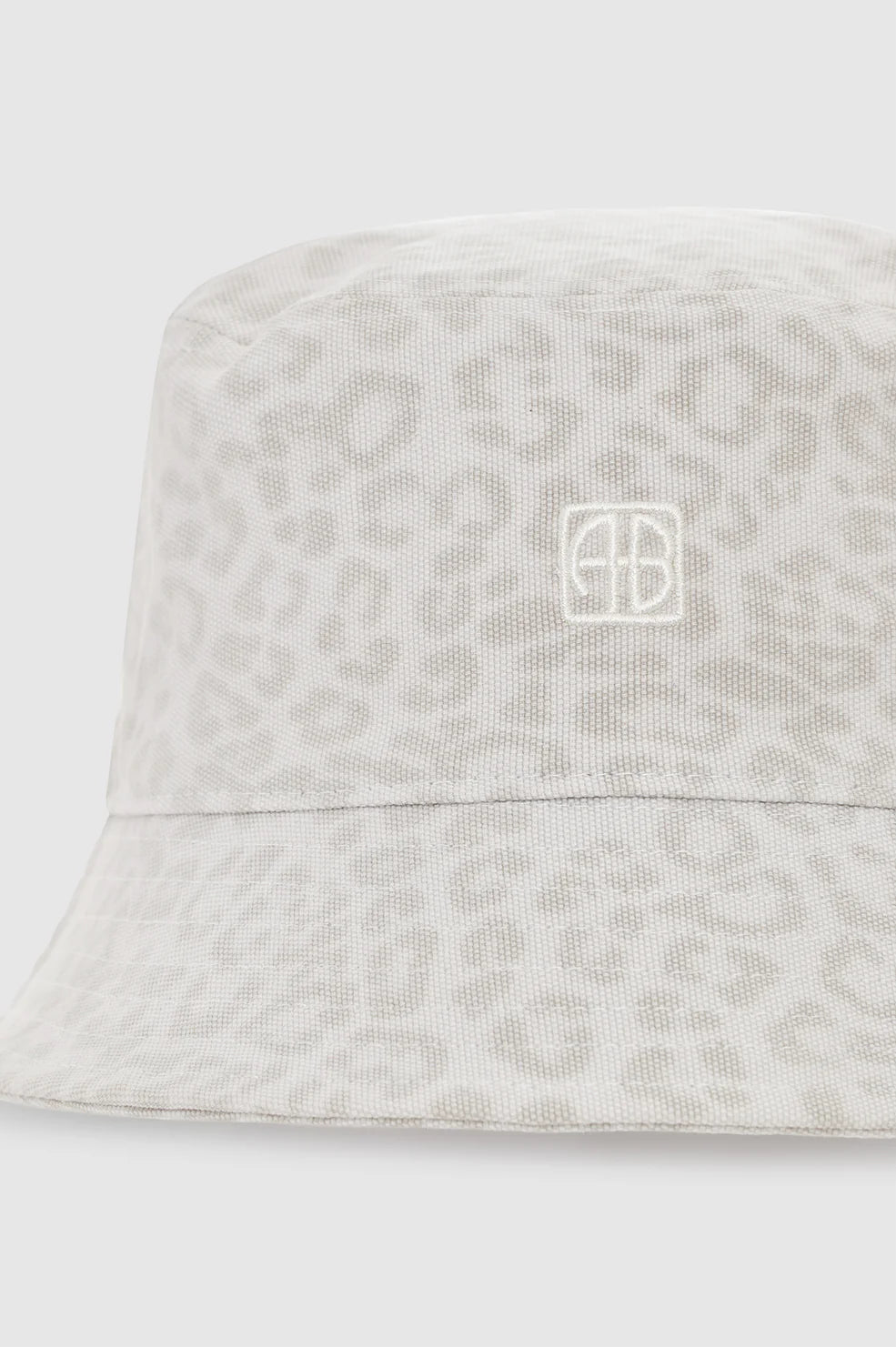 Anine Bing Nicks Bucket Hat Washed White Leopard - Den Lille Ida - Anine Bing