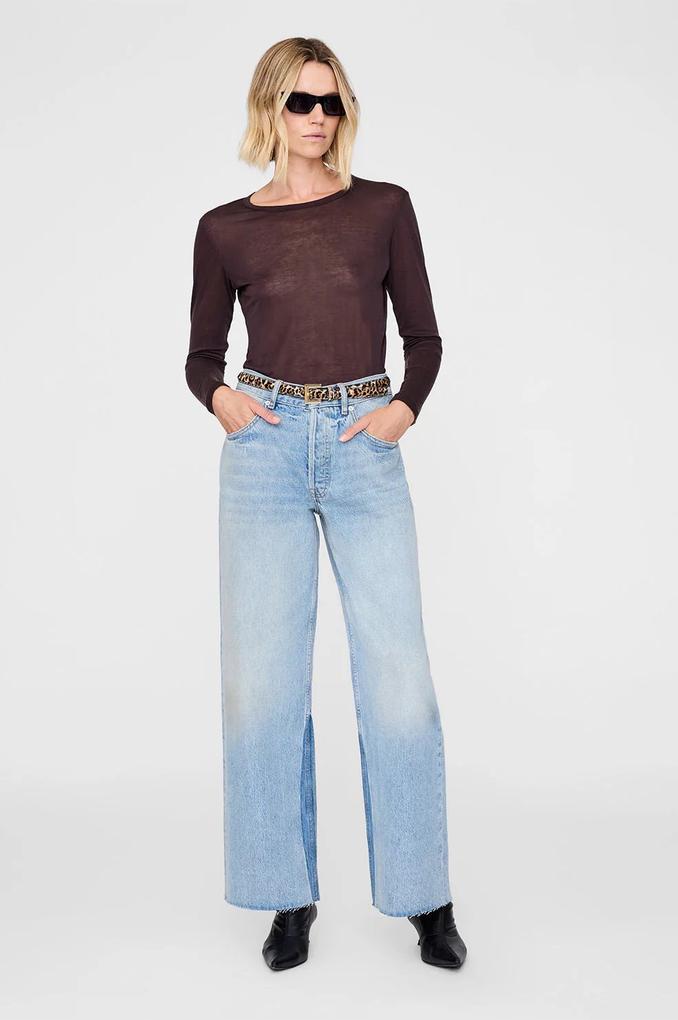 Anine Bing Nicola Belt Leopard Calf Hair - Den Lille Ida - Anine Bing
