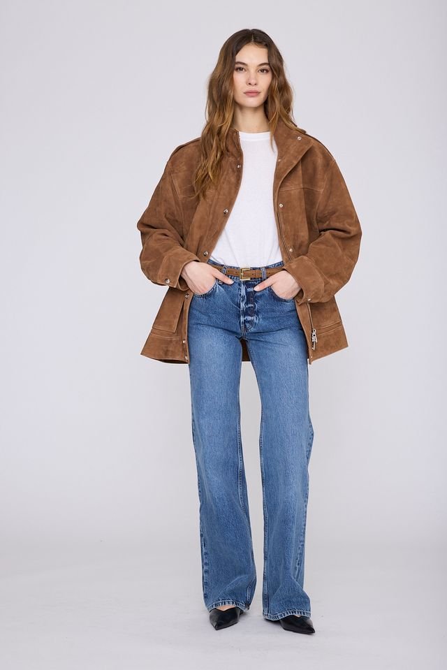 Anine Bing Nicola Belt Suede Tobacco - Den Lille Ida - Anine Bing