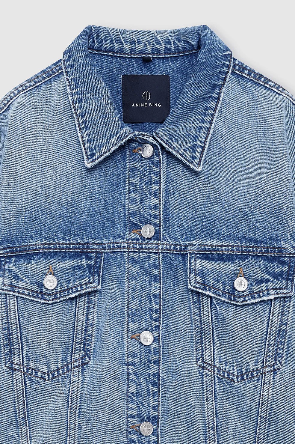 Anine Bing Quincy Denim Jacket Cascade Blue - Den Lille Ida - Anine Bing