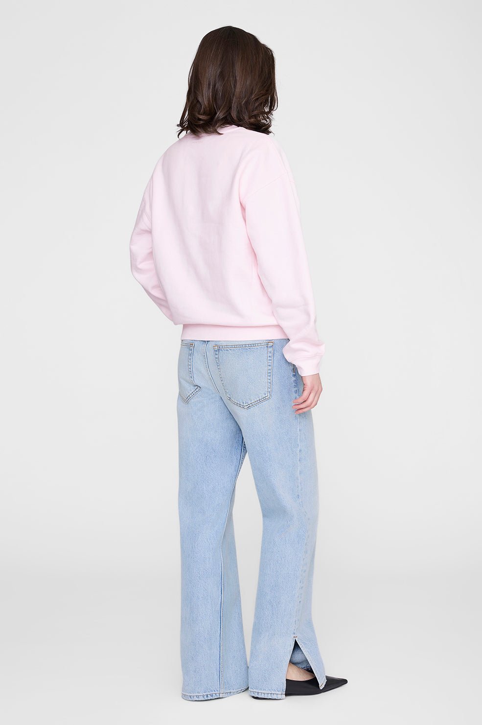 Anine Bing Spencer Sweatshirt Powder Pink - Den Lille Ida - Anine Bing