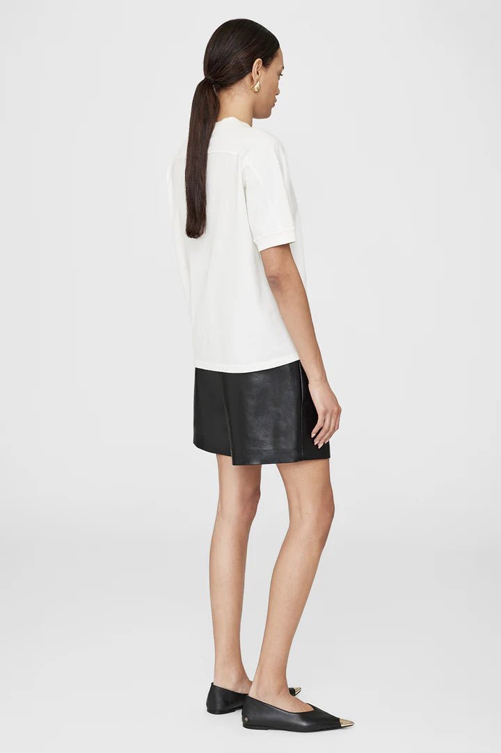 Anine Bing Jaylin Tee Monogram Ivory - Den Lille Ida - Anine Bing