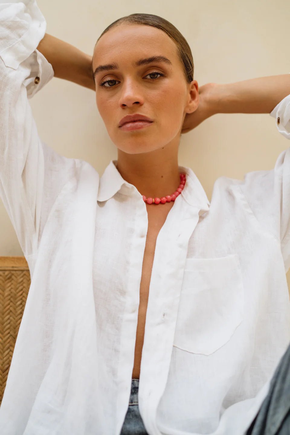 ANNI LU BALL NECKLACE BUBBLEGUM - Den Lille Ida - ANNI LU