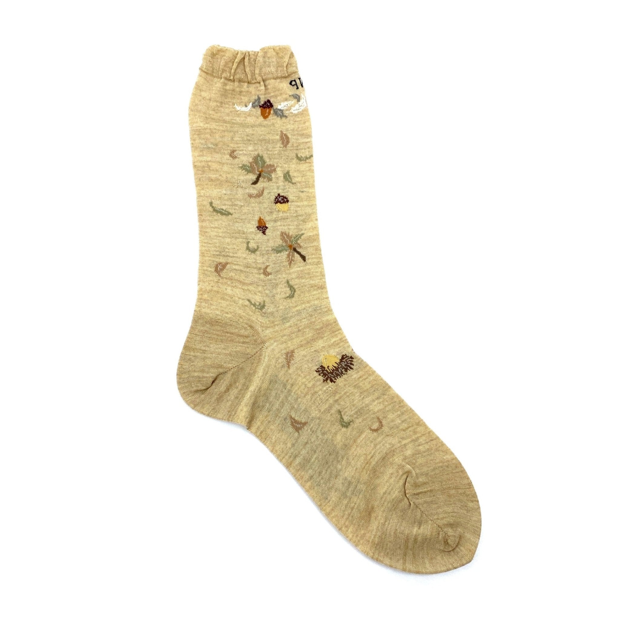 Antipast Socks Wind & Acorn Tree Beige - Den Lille Ida - Antipast