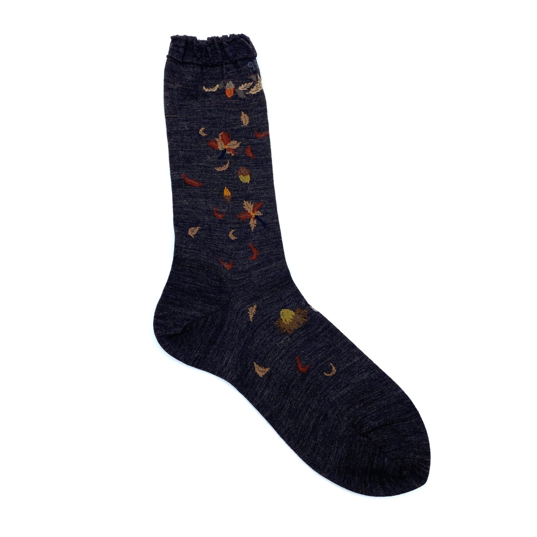 Antipast Socks Wind & Acorn Tree Dark Brown - Den Lille Ida - Antipast