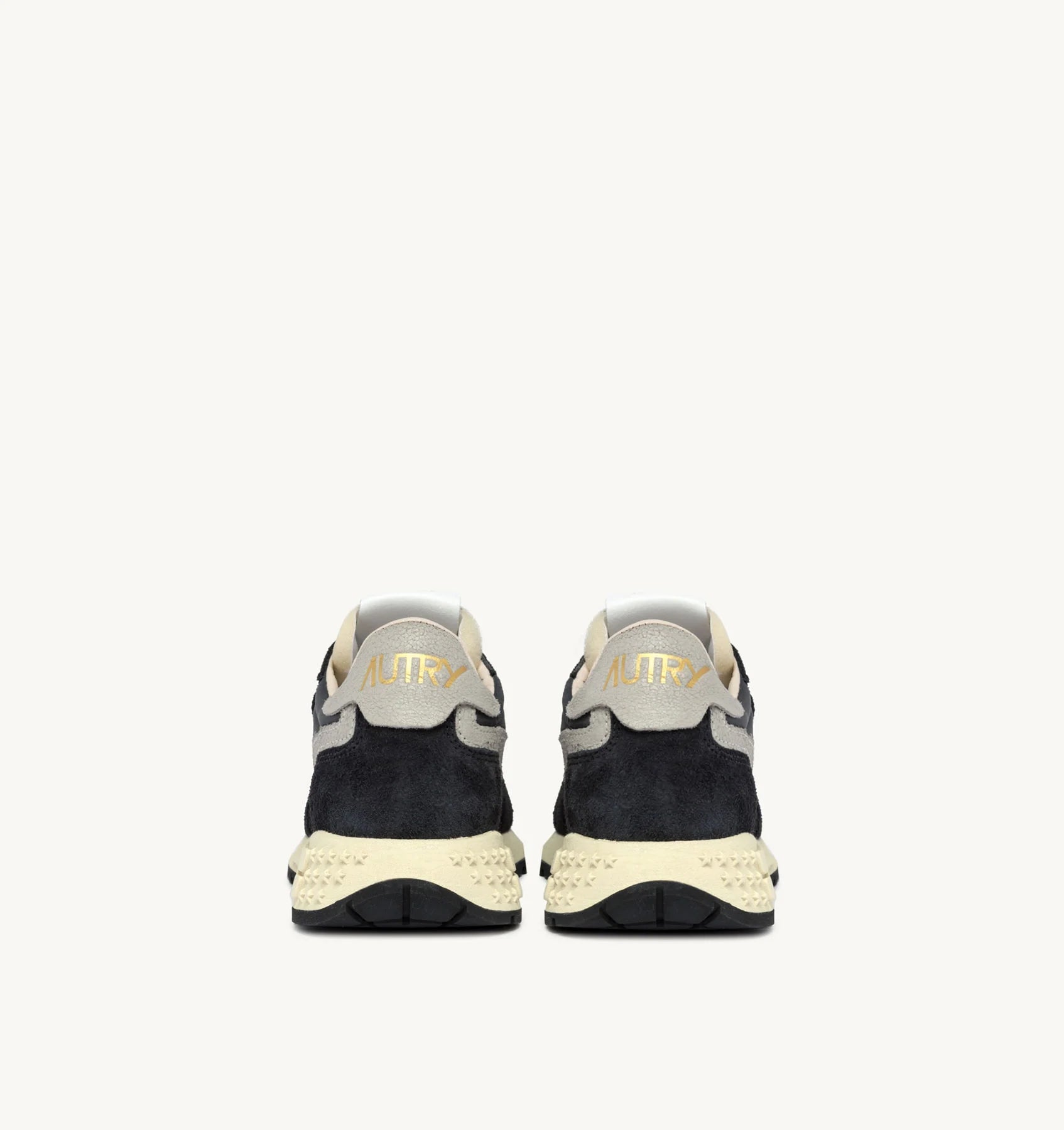 Autry Reelwind Low Sneakers in Black Nylon and Suede - Den Lille Ida - Autry
