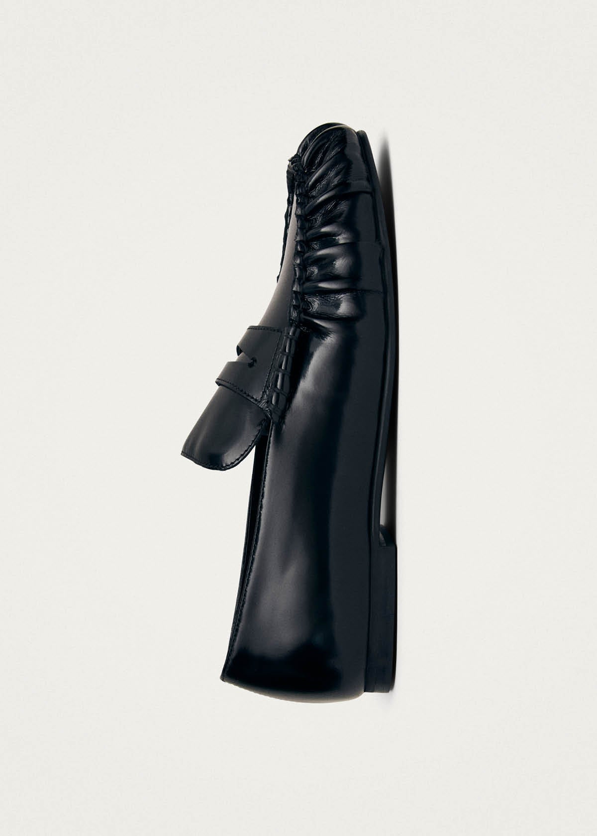 ALOHAS Aven Black Leather Loafers