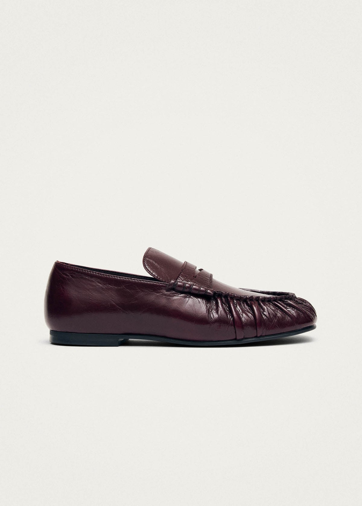 ALOHAS Aven Rift Burgundy Leather Loafers