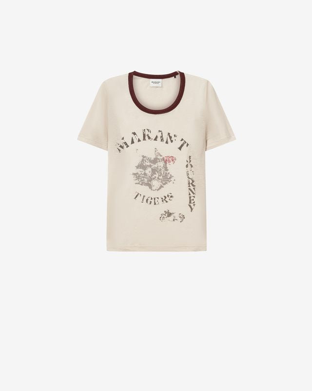 Isabel Marant Etoile Kilian Tee Shirt Light Beige