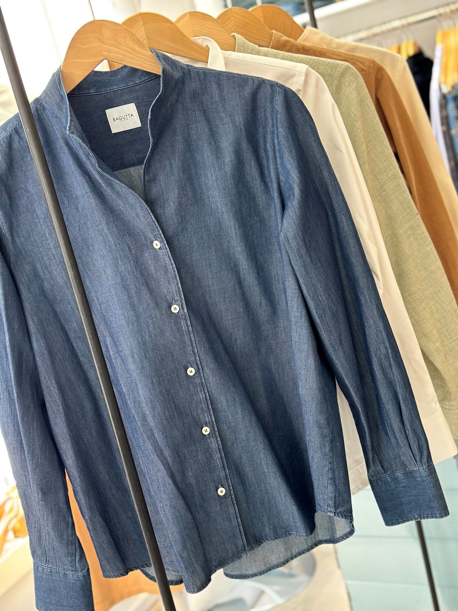 Bagutta Brooke Shirt Denim Blue - Den Lille Ida - Bagutta