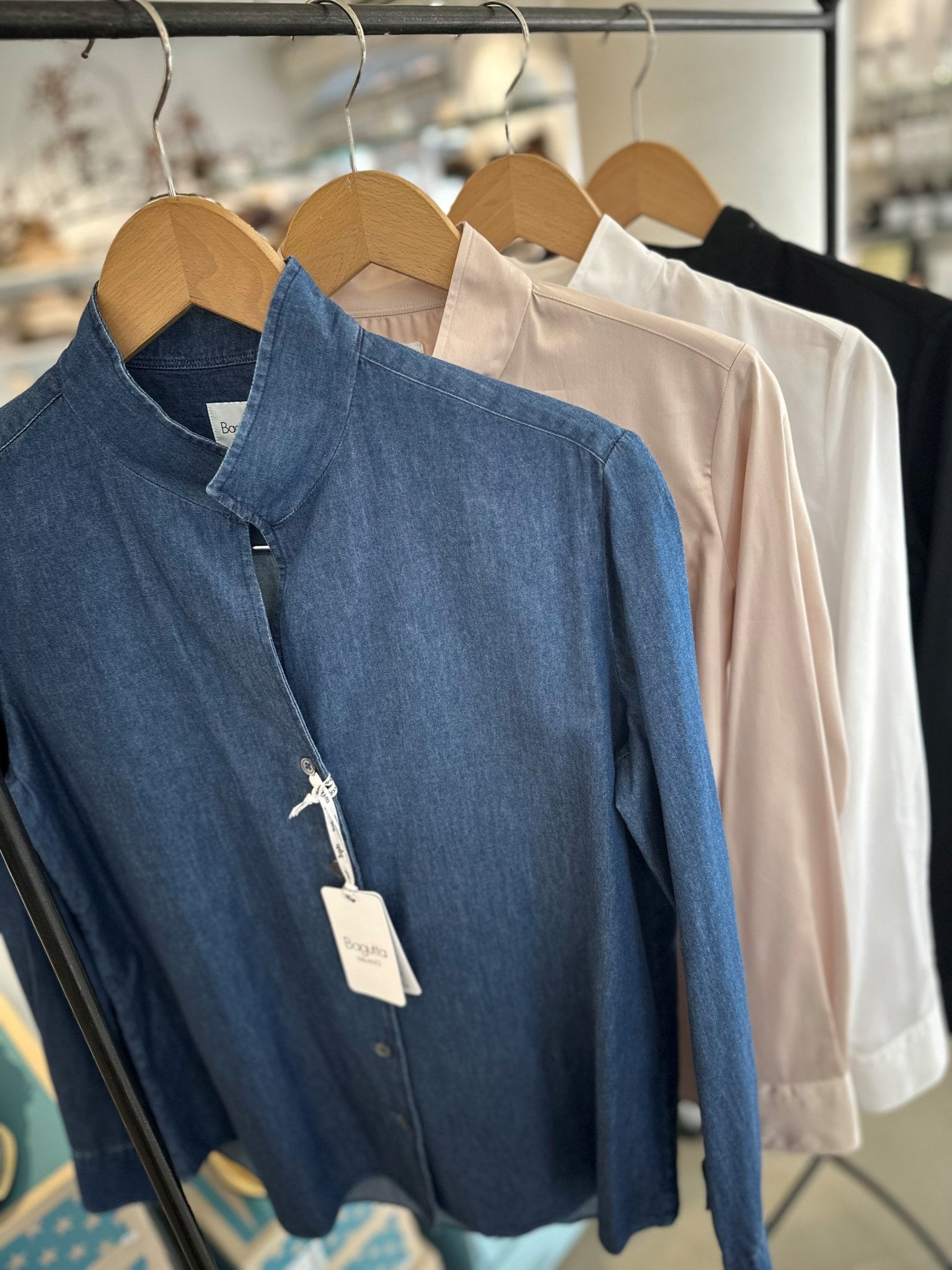 Bagutta Shirt Brook sort bomuld - Den Lille Ida - Bagutta