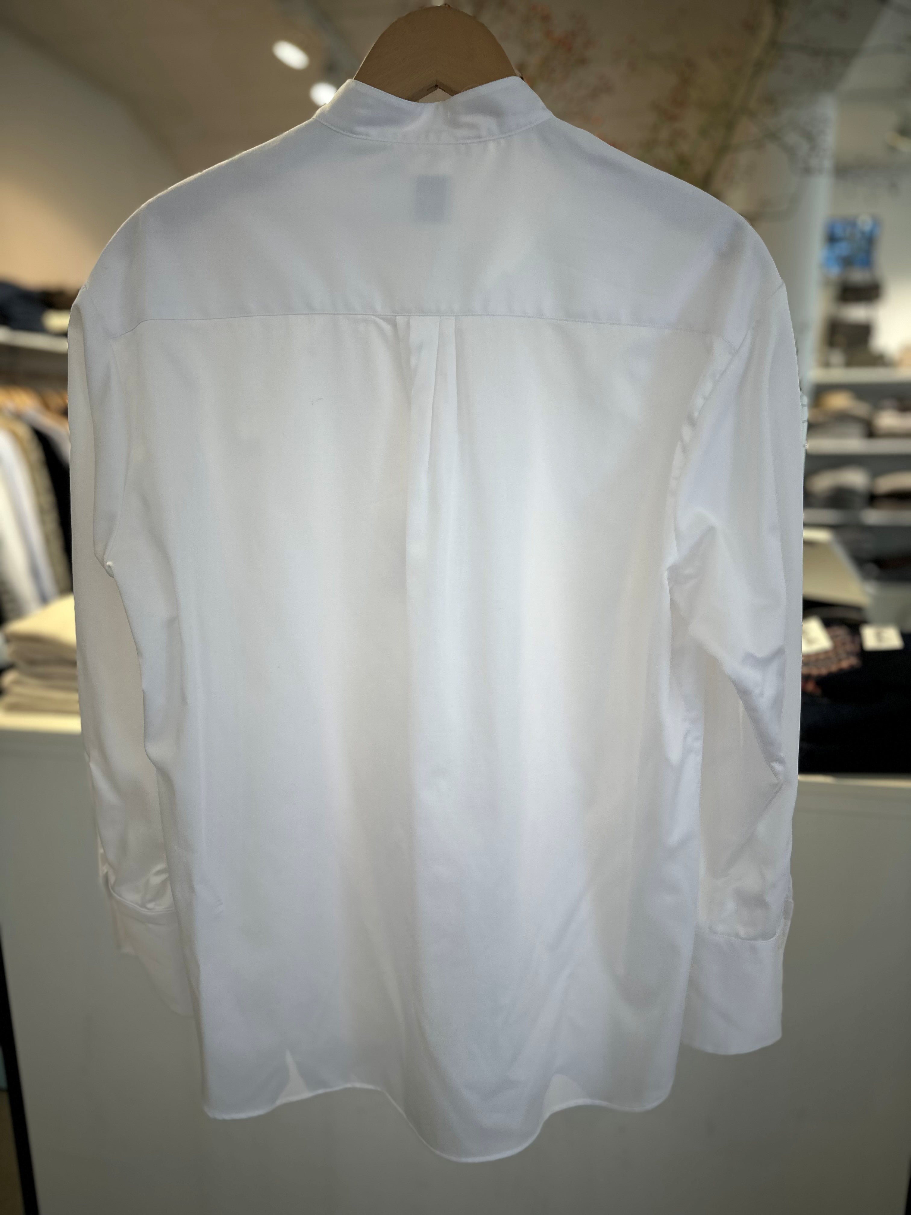 Bagutta Shirt Mandarin Collar Cotton White
