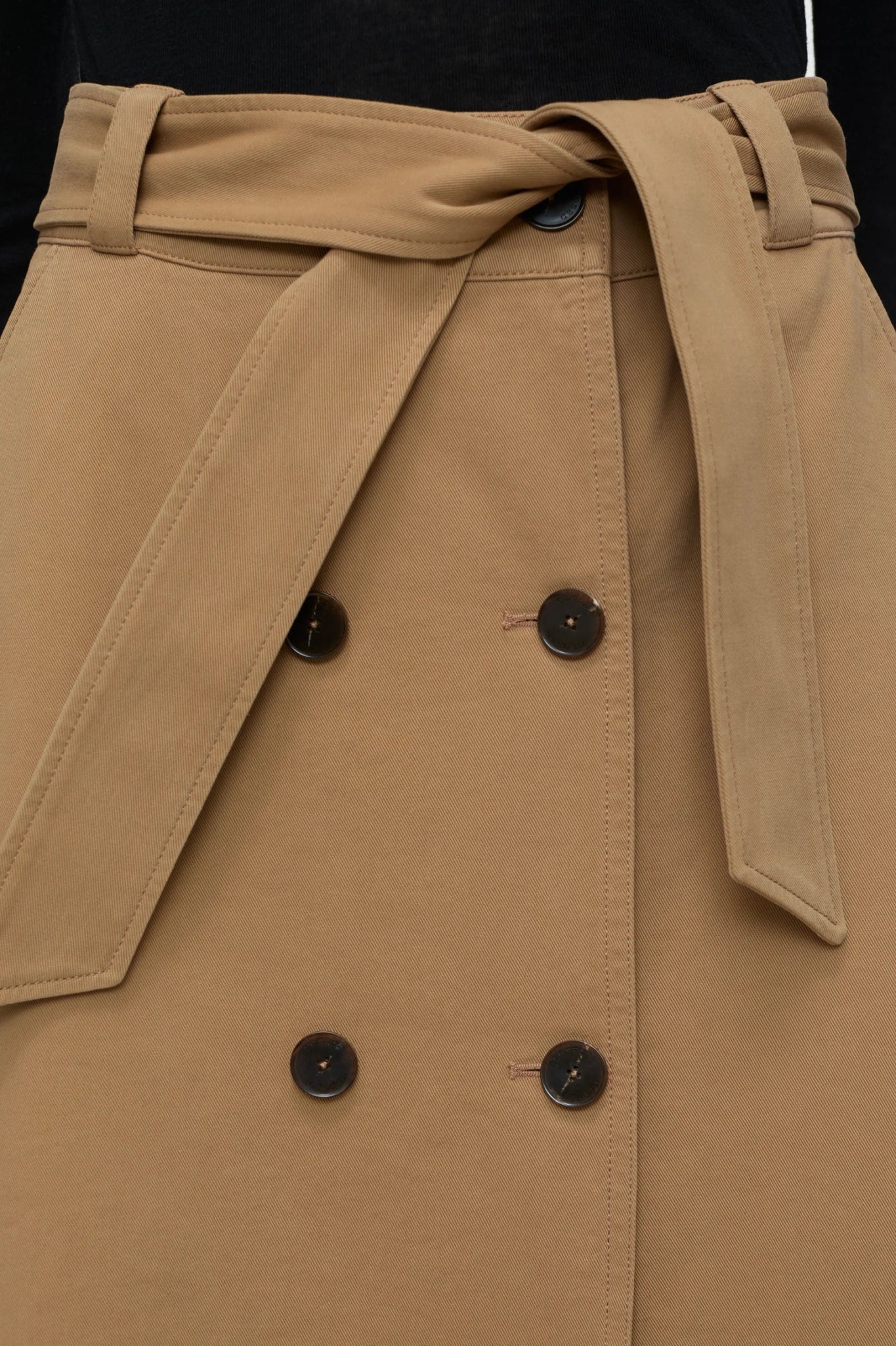 Closed Cotton Trench Skirt Biscotti Brown - Den Lille Ida - Closed