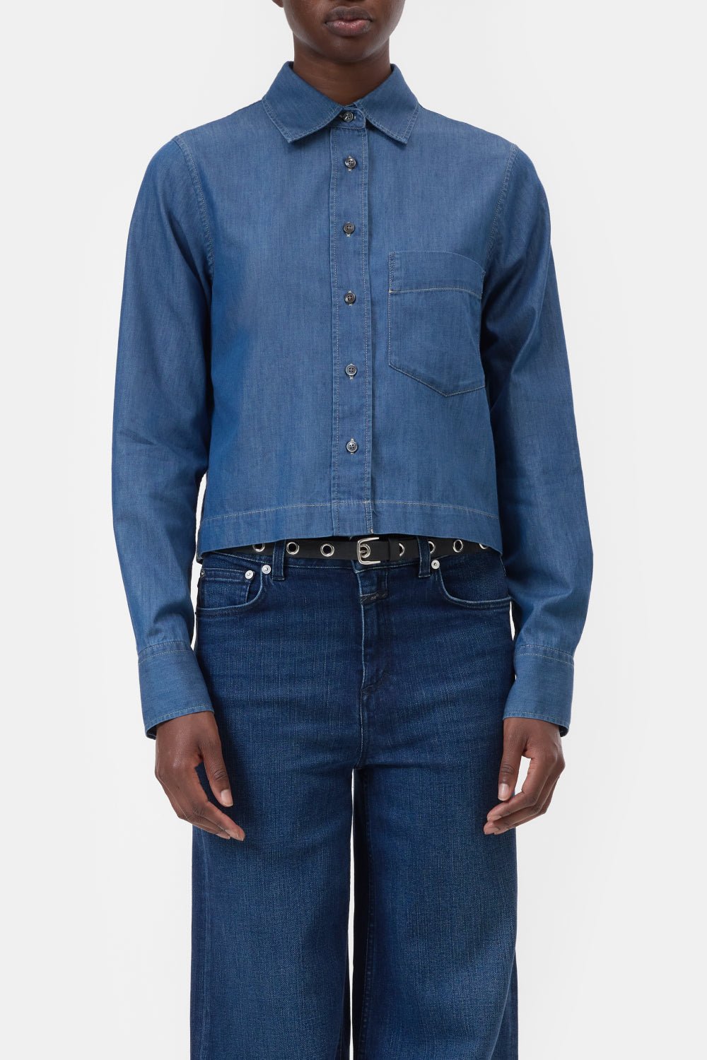 CLOSED CROPPED CLASSIC SHIRT - Den Lille Ida - Closed