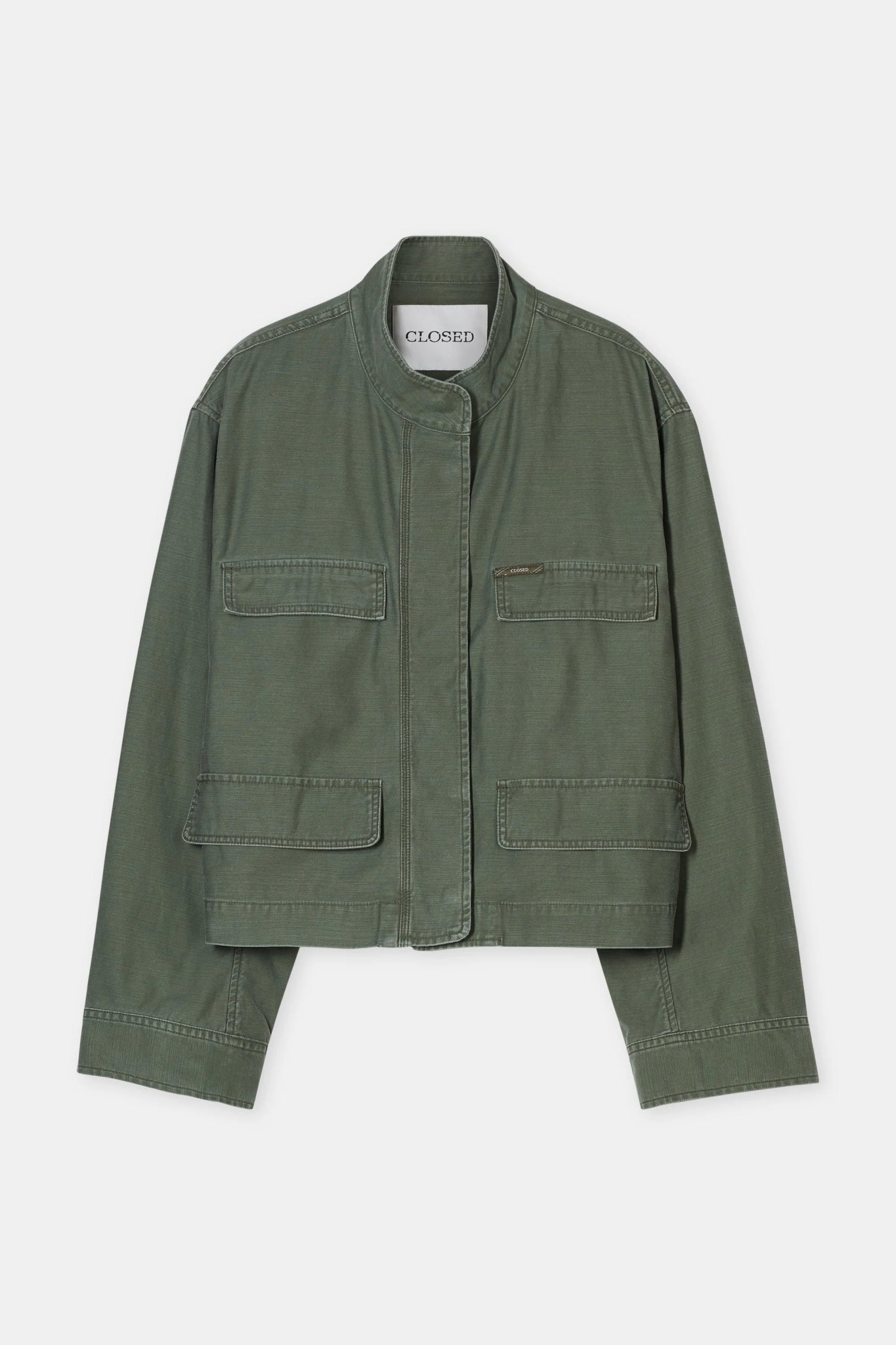 CLOSED CROPPED FIELD JACKET MATCHA GREEN - Den Lille Ida - Closed