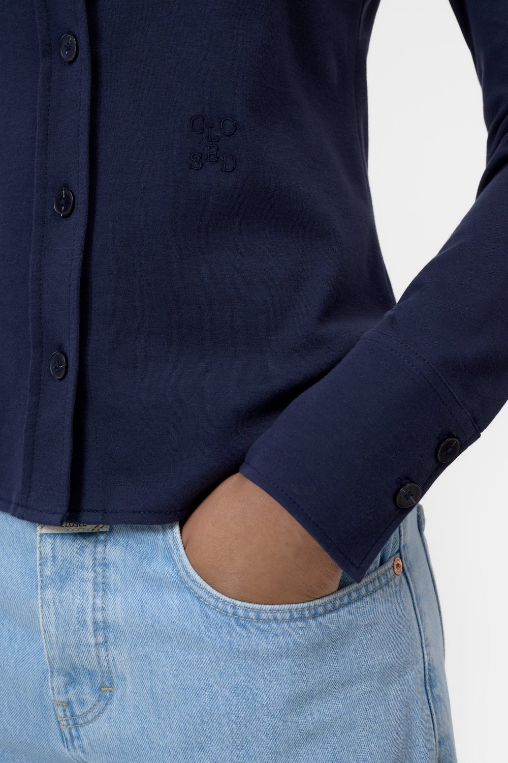 CLOSED JERSEY SHIRT DARK NIGHT - Den Lille Ida - Closed