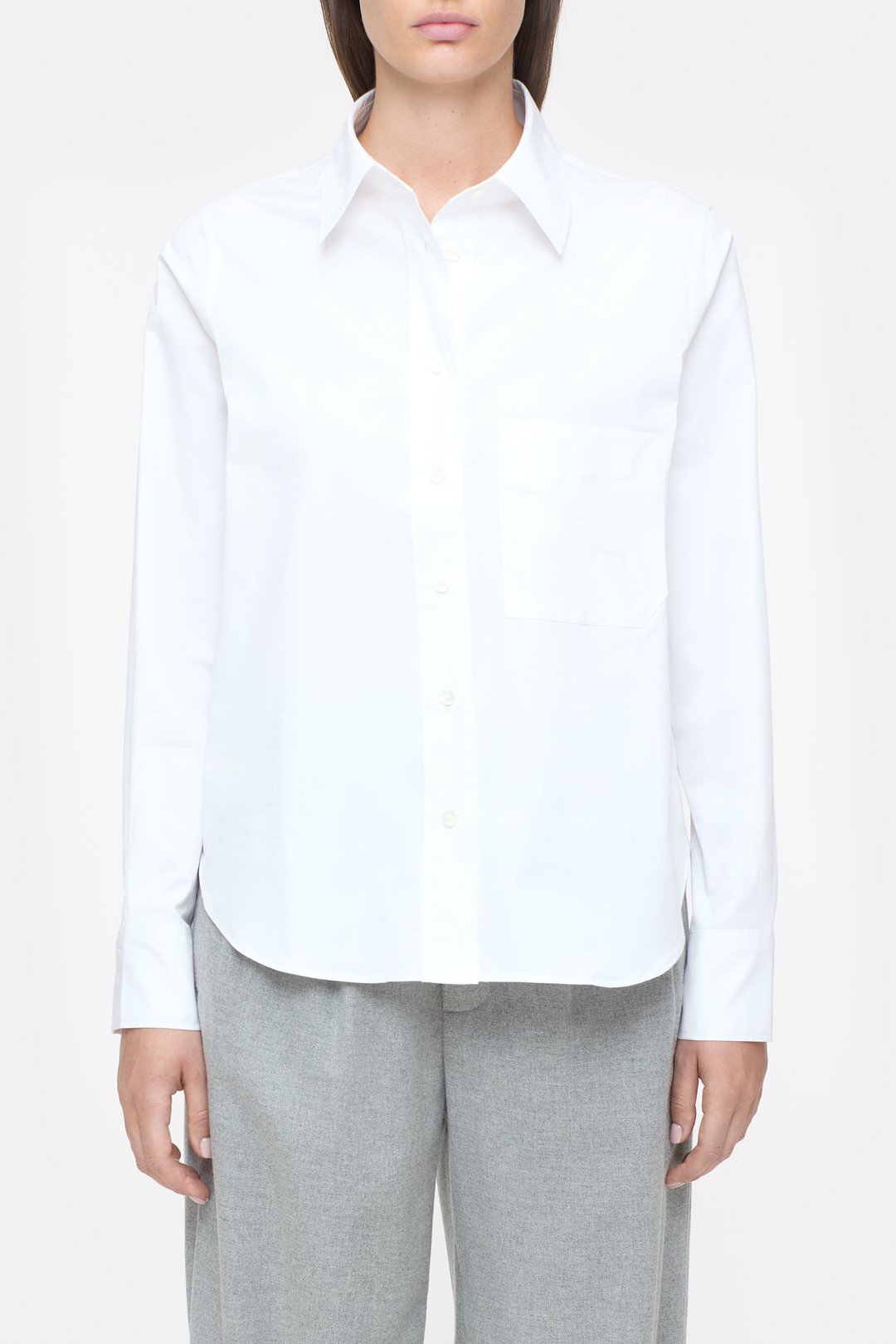 Closed Poplin Blouse White - Den Lille Ida - Closed