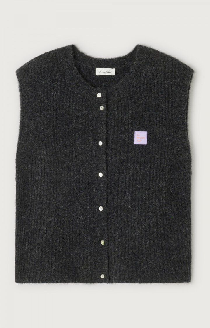 AMERICAN VINTAGE CARDIGAN EAST ANTHRACITE - Den Lille Ida - Den Lille Ida