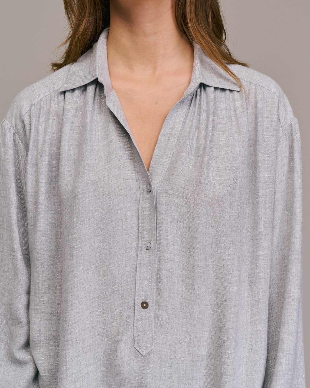 Diega Calbiza Shirt Grey Silver - Den Lille Ida - Diega