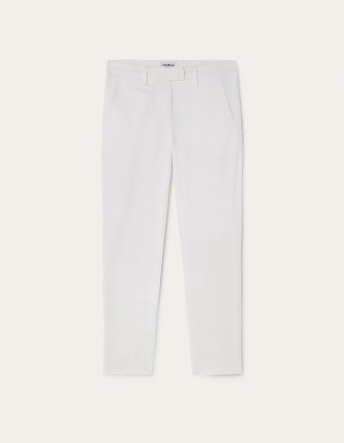 Dondup Perfect Slim-fit Trousers White - Den Lille Ida - Dondup
