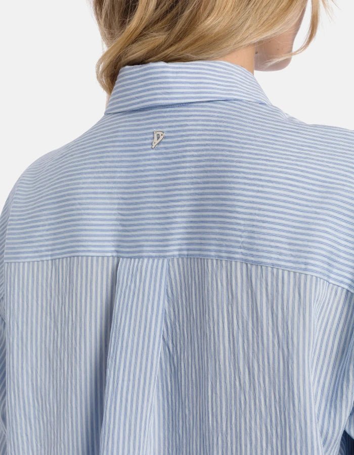 Dondup Shirt Blue and White Stripe - Den Lille Ida - Dondup