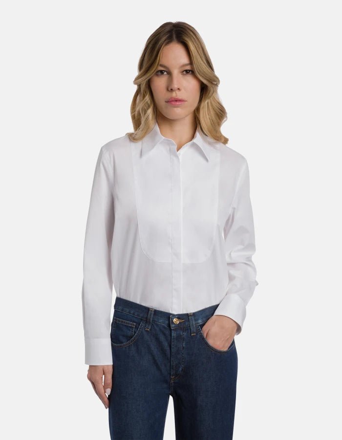 Dondup Shirt Poplin White - Den Lille Ida - Dondup
