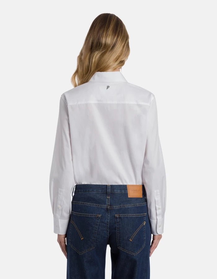 Dondup Shirt Poplin White - Den Lille Ida - Dondup