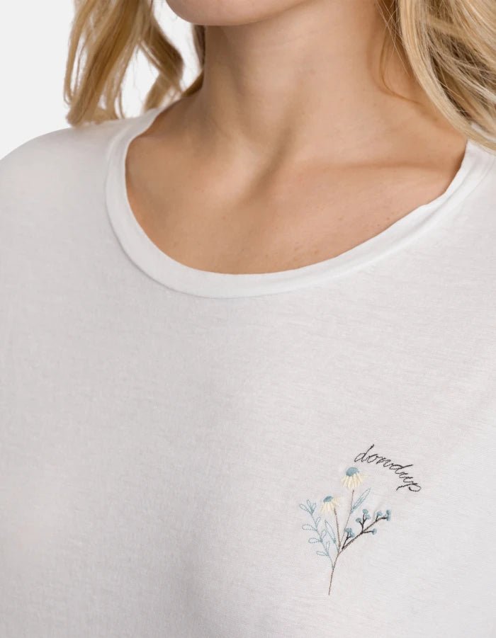 Dondup Slim - Fit Crew Neck T-Shirt in Lightweight Jersey - Den Lille Ida - Dondup
