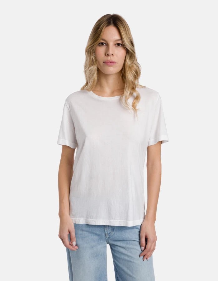 Dondup Slim - Fit Crew Neck T-Shirt in Lightweight Jersey - Den Lille Ida - Dondup