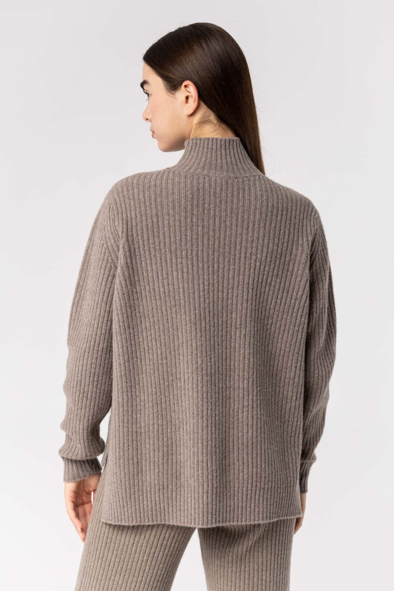 Drumohr Ribbed Mock Neck Sweater - Den Lille Ida - Drumohr