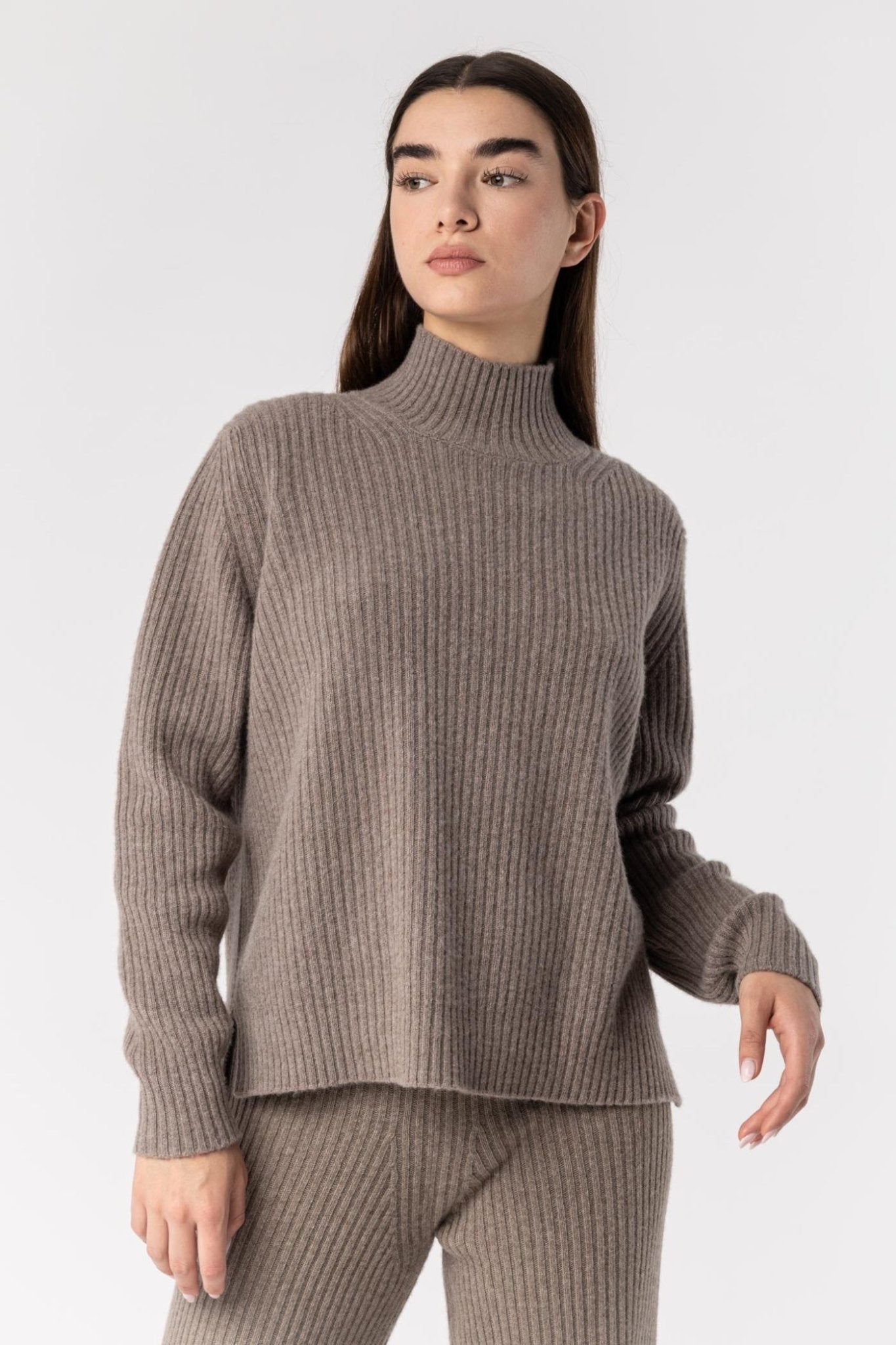 Drumohr Ribbed Mock Neck Sweater - Den Lille Ida - Drumohr