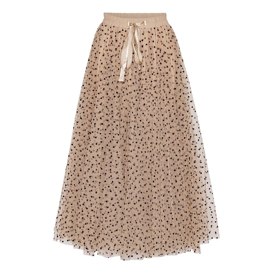 EMM Daisy Skirt Tan with Black Dots - Den Lille Ida - EMM - Copenhagen