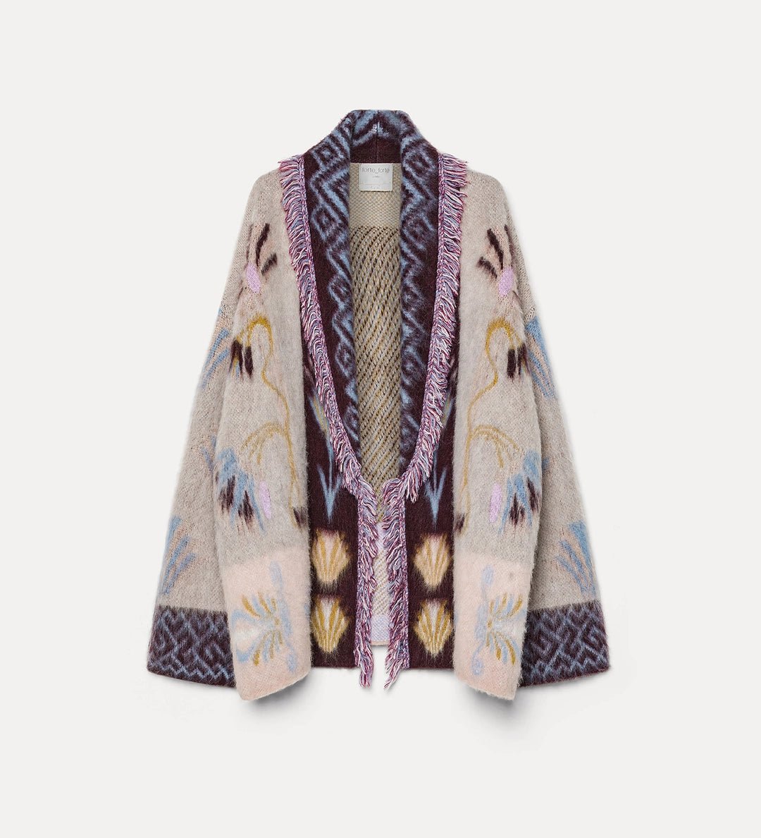 forte forte cardigan in baby alpaca avorio - Den Lille Ida - forte_forte