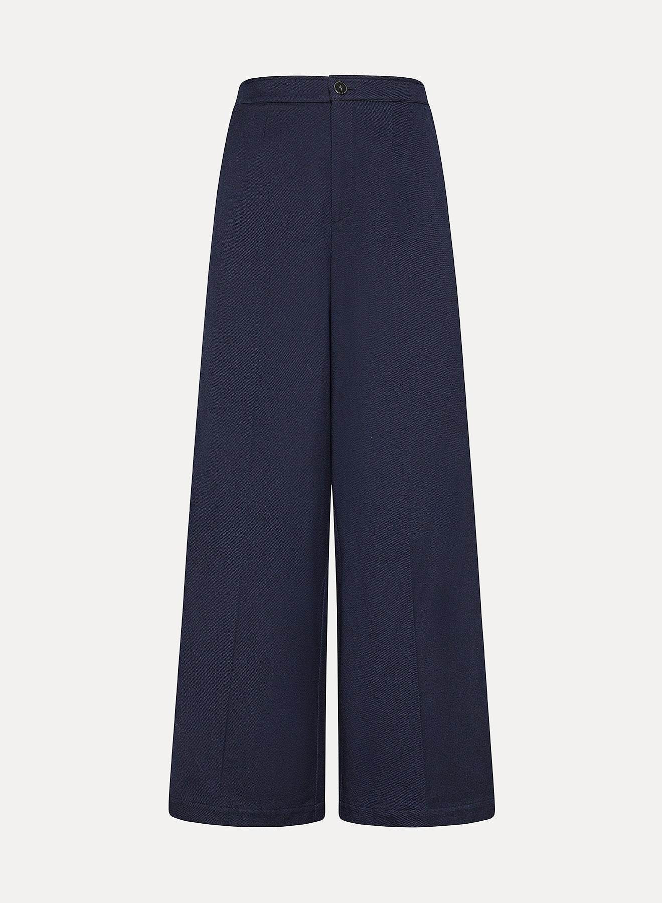 forte_forte cotton viscose high waist pants notte - Den Lille Ida - forte_forte