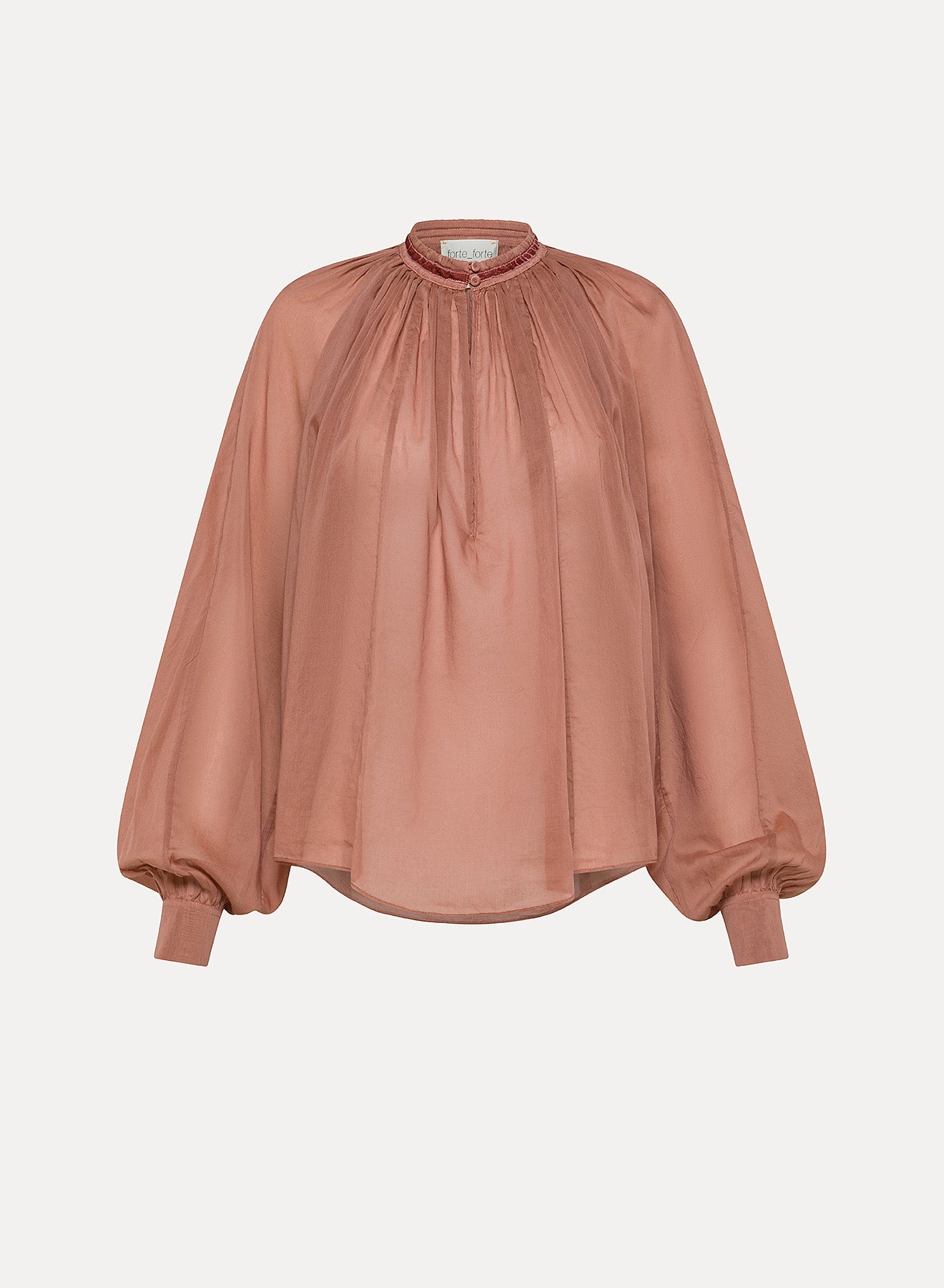 forte_forte cotton/silk voile bohemian shirt - Den Lille Ida - forte_forte