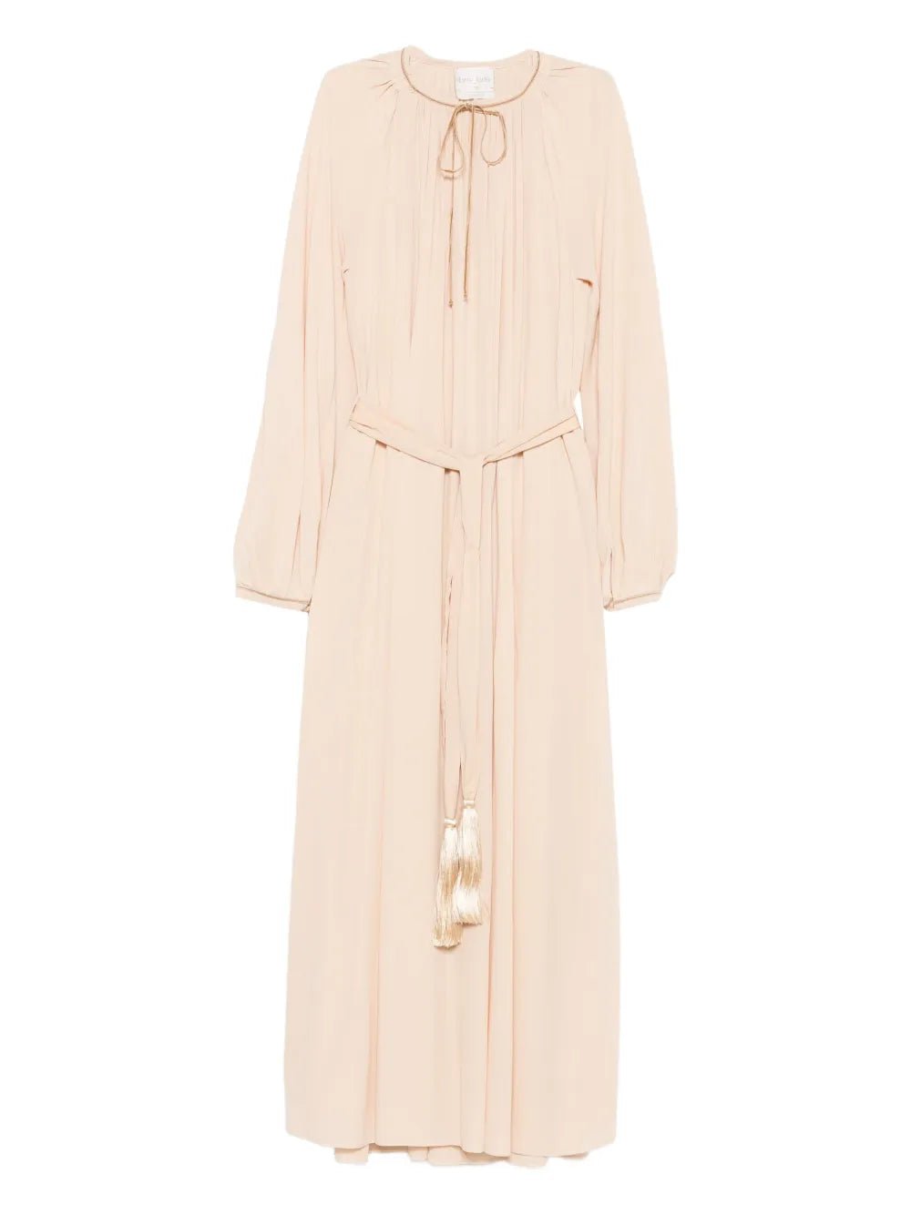 forte_forte crepe de chine dress beige - Den Lille Ida - forte_forte