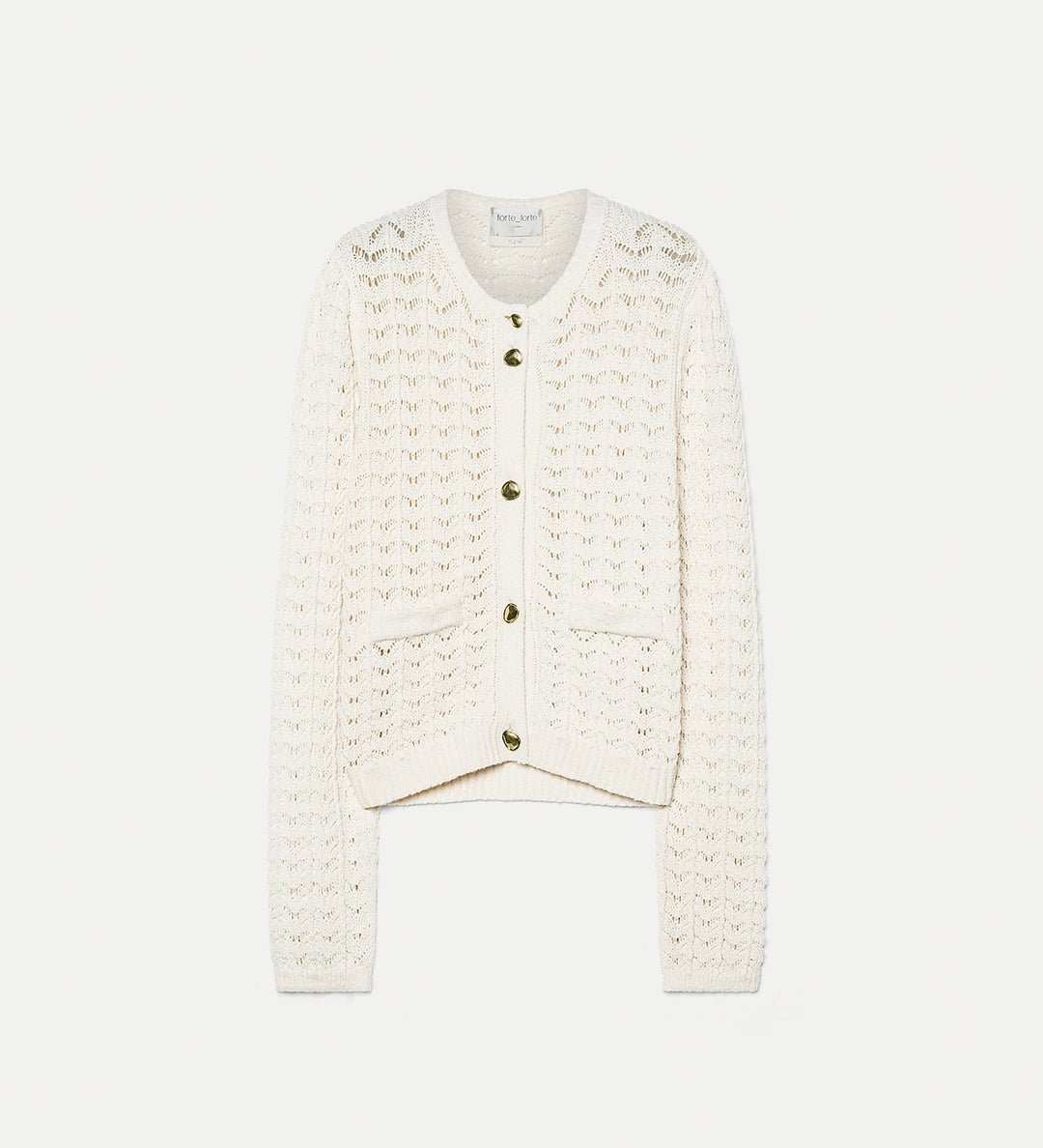 forte_forte elegant cotton cardigan yougurt - Den Lille Ida - forte_forte