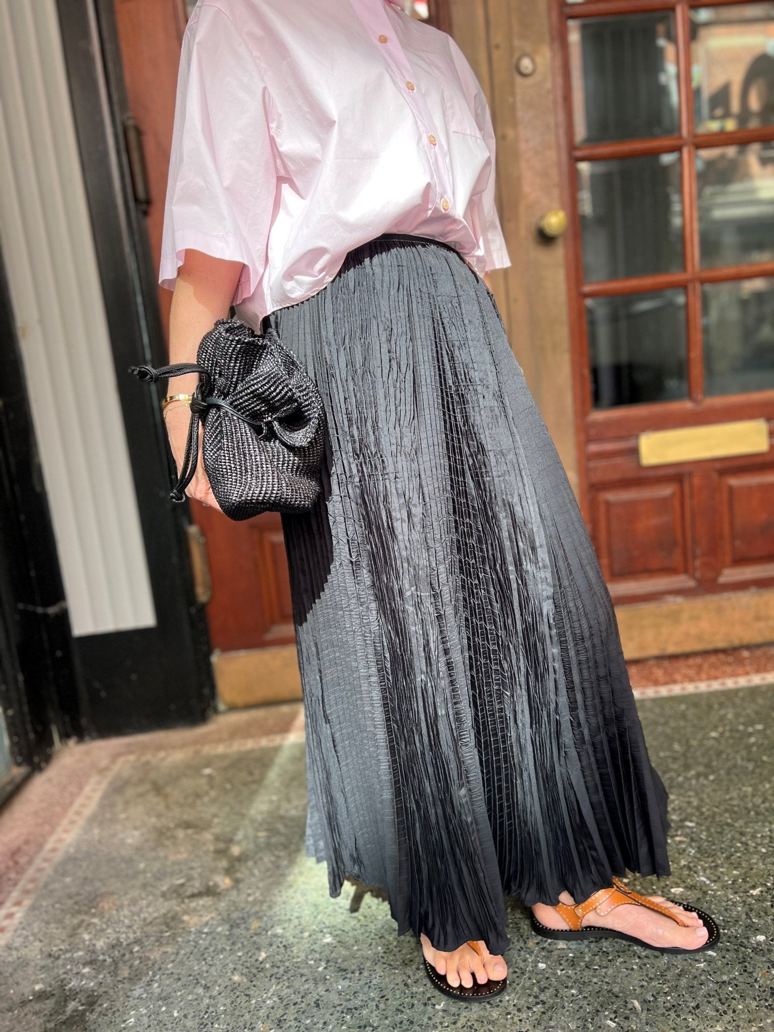 forte_forte plisse skirt black - Den Lille Ida - forte_forte